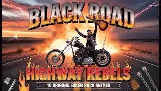 Black Road 🔥 Highway Rebels ⚡ 10 Original Hard Rock Songs | Biker Anthems & Freedom Rides 2026