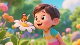 Seven Little Butterflies Flutter By | Gentle Counting Song for Kids | Nature Rhyme Adventure