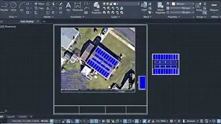 Rooftop Solar System Panel Installation Drawing Autocad.