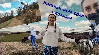 Erste Session 2023 im Bikepark Olpe mit meinem neuem Bike + Roadgap sprung😱