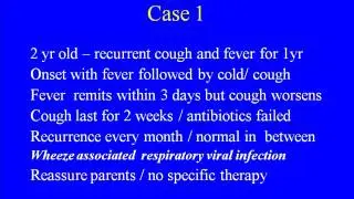 4  Approach to recurrent cough