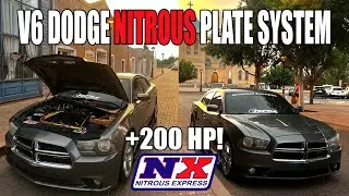 THIS SYSTEM WILL TURN YOUR V6 DODGE INTO A SLEEPER!!! (Nitrous Express V6 Dodge Plate System)