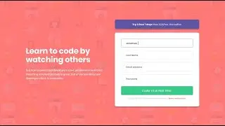 frontend mentor #2 - Intro component with sign up form