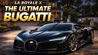 Bugatti La Royale X &mdash; A Cinematic Black Hypercar Experience at a Billionaire Mansion