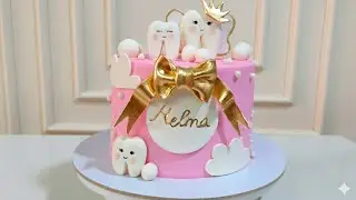 How&nbsp;To&nbsp;Get&nbsp;SMOOTH&nbsp;Buttercream&nbsp;with&nbsp;SHARP&nbsp;EDGES&nbsp;Hack&nbsp;(Teething&nbsp;Cake&nbsp;Final&nbsp;Decorating)&nbsp;🌸