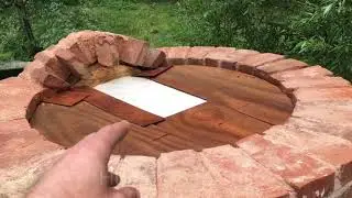 Autoconstruction de la sole à la voûte d’un four à pizza ( où à pain) à l’ancienne.DIY. Vidéo 103