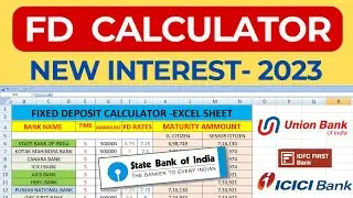 fd calculator excel || fixed deposit calculator