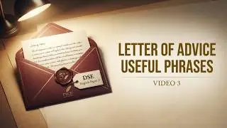 【DSE English paper 2】Letter of Advice Useful Phrases  向對方提供意見 (Video 3) DSE英文作文句式
