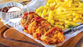 Dina’s Daily Recipes - Ρολό κοτόπουλο γεμιστό με χωριάτικη σαλάτα