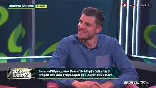 3 Fragen an Pascal Sch&uuml;rpf (FC Luzern), The Soccer Lounge, 04.03.2019