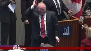 TORONTO MAYOR ROB FORD DANCING TO BOB MARLEY'S 'ONE LOVE' - BBC NEWS