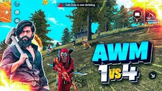 Finally I Got AWM Since 1992 - SOLO vs Squad OP Gameplay | Free Fire Max