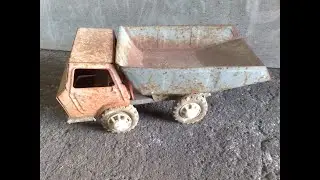 USSR ~1970 metal toy truck restoration