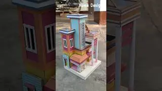 #Modern home design #crafts #home #house #trending #cardboard #papercraft