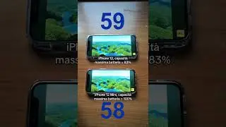 (iPhone )12 VS 12 Mini, confronto Batteria #iPhone #Apple #Tech #Tecnologia #batteria