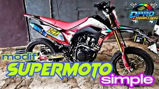 pasang stang protaper evo di CRF 150 tambah garang