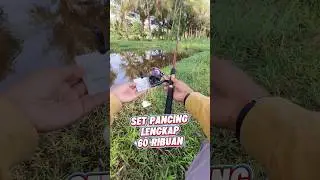 cuma 60 ribuan dapat alat pancing lengkap #pancingmurah #setpancing #alatpancing #fishing