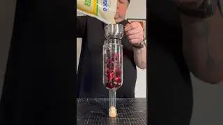 Making a Cherry 🍒 Shrub #cocktailtime #howto #recipe #diy #shorts #cherry #shrub #rock
