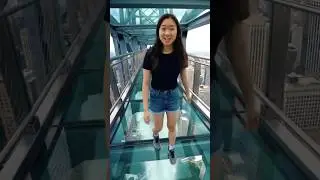 Glass Skywalk Above the City #shorts #glassbridge #skywalk #glassskywalk #skybridge