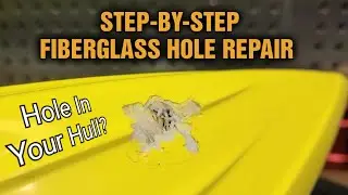 Fiberglass Boat Repair - How To Fix A Hole In A Fiberglass RC Boat
