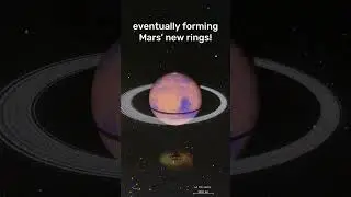 What if Phobos became Mars's Rings? #spacesim#universe#space#cosmos#astronomy#nasa#science#mars