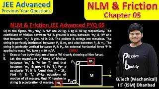 JEEAP05Q05 | NLM & Friction | Class 11th | Chapter 05 | JEE Advanced PYQ