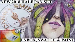 NEW DANIEL SMITH Colors of Inspiration Half Pan Set Watercolor Painting Review The Enchanted Gallery