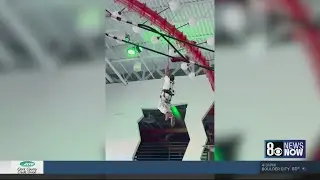 Boy plummets to floor from zip line at Las Vegas trampoline park, suffering concussion, family says
