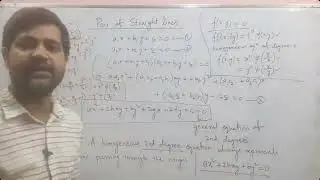Demo Class(SSC)||Geometry(2D)||Pair of Straight Lines