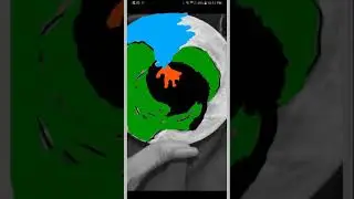 The earth in a black hole with alien hand speed drawing