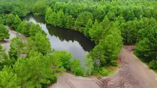 Drone shot Cape Fear ATV Park Parking Area