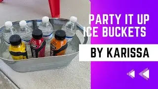 Ice buckets are great for outdoor parties