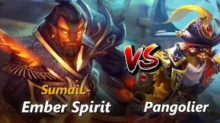 SumaiL- mid Ember Spirit vs Pangolier | First 10 minutes