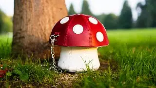 Making a Leather Mushroom Purse PDF Pattern