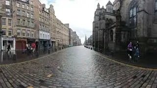 8AM On The Royal mile Edinburgh | Instia 360 VIDEO 4K 2023