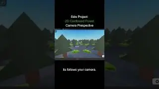 2D Cardboard Forest Camera Perspective #plehlowla #roblox