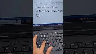 Fork 🍽️ and knife symbol in MS word #keyboardshortcuts #msword #computer #trending #viral #shorts