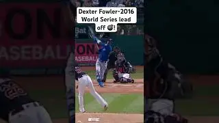Dexter Fowler World Series Game 7 lead off Homerun! #mlb #cubs