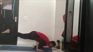 Flying lizard pose