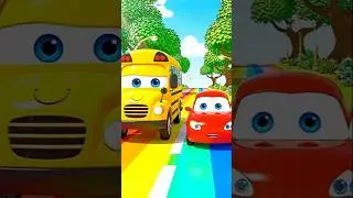 Wheels On The Bus 🚌 | Fun Bus & Car Song | Kids Songs & Nursery Rhymes