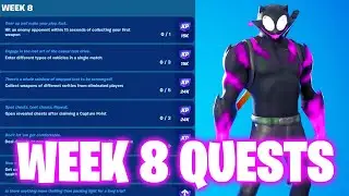 How To Complete Week 8 Quests in Fortnite - All Week 8 Challenges Fortnite Chapter 4 Season 4