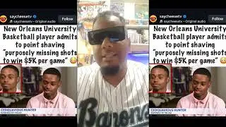 NCAA Basketball Player ADMITS to point shaving?! Purposely missing shots to win $5K per game?!