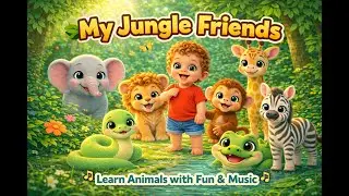 My Jungle Friends 🌿 | Animals Song for Kids (1&ndash;3 Years) | Lullaby