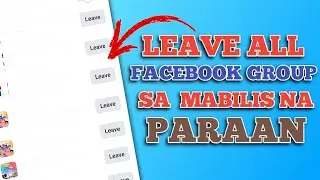 how to leave all Facebook group in just one click