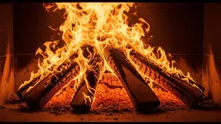 🔥 Ultra Realistic Fireplace 4K. Soothing Crackling Fire Sounds for Sleep, Work & Relaxation