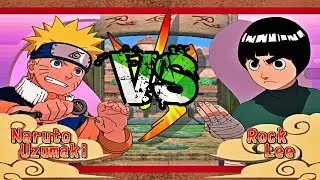 NARUTO: Clash of Ninja (GAMECUBE) - ( NARUTO🆚LEE ) 4K 60FPS HDR GameplayS