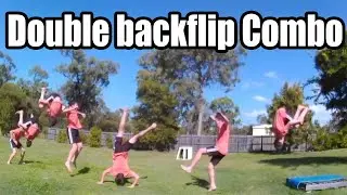 15 YEAR OLD DUB BACKFLIP COMBO ON GRASS