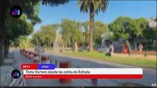 Tomas Bertero - movil de la mañana en las calles céntricas de Rafaela