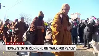 Monks stop in Richmond on 'Walk for peace'