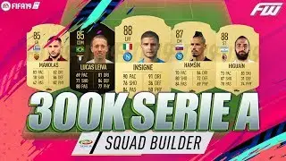 300K Serie A FIFA 19 Squad Builder Squad Builder w/ Custom Tactics & Player Instructions